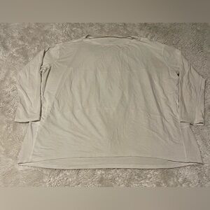 Lululemon Back In Action Long Sleeve White Women's Athleisure Oversized Size 12